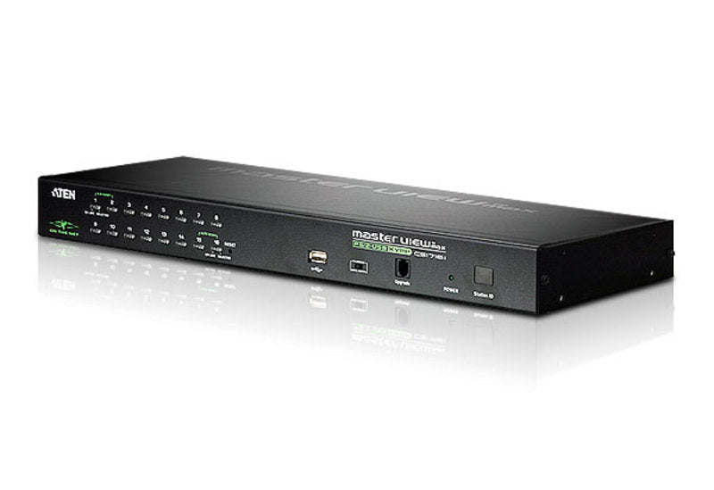 Aten 16 Port PS/2-USB 2.0 KVMP Switch over IP, 1 VGA USB KVM Cable, 1 VGA PS/2 KVM Cable included Aten 16 Port PS/2-USB 2.0 KVMP Switch over IP, 1 VGA USB KVM Cable, 1 VGA PS/2 KVM Cable included